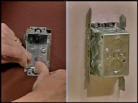 how to install electrical box in between studs with wood|install electrical box without stud.